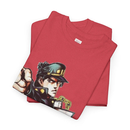 Jojo's Bizarre Adventure Unisex Heavy Cotton Tee - Vibrant and Stylish Design for Otaku Heads