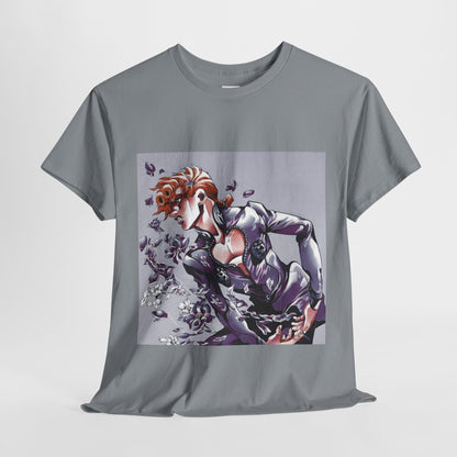 Jojo's Bizarre Adventure Giorno Giovanna Unisex Heavy Cotton Tee - Vibrant and Stylish Design for Otaku Heads