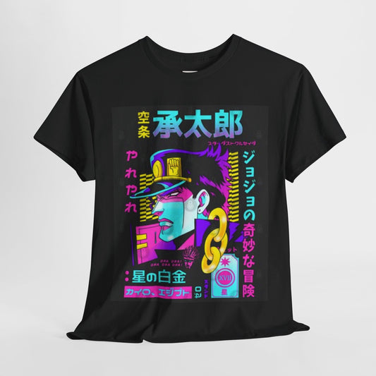 Jojo's Bizarre Adventure Unisex Heavy Cotton Tee - Vibrant and Stylish Design for Otaku Heads