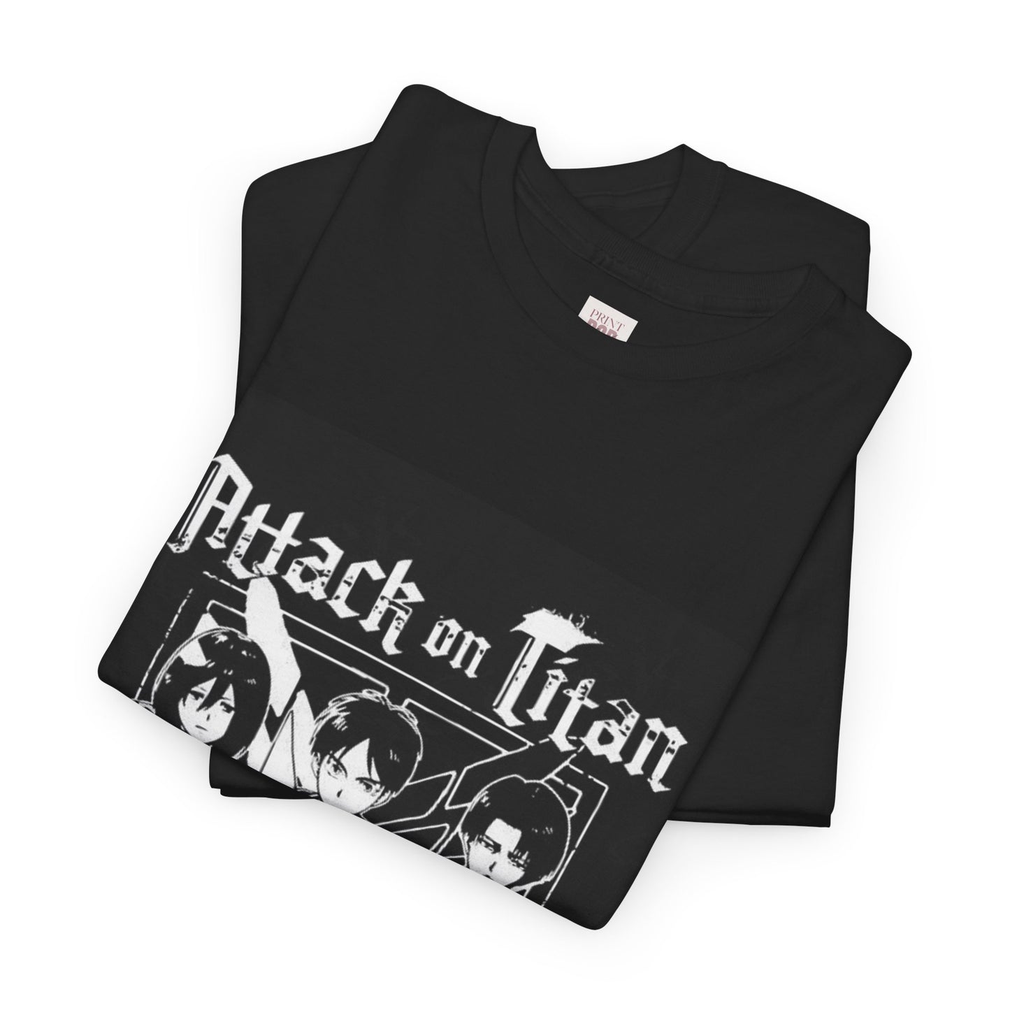 Attack On Titan Unisex Heavy Cotton Tee - Vibrant and Stylish Design for Otaku Heads