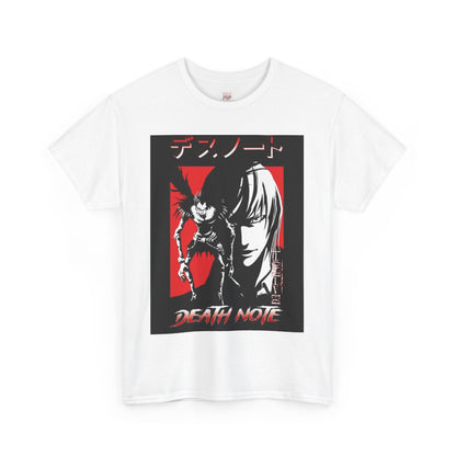 Death Note Light Yagami Unisex Heavy Cotton Tee - Vibrant and Stylish Design for Otaku Heads