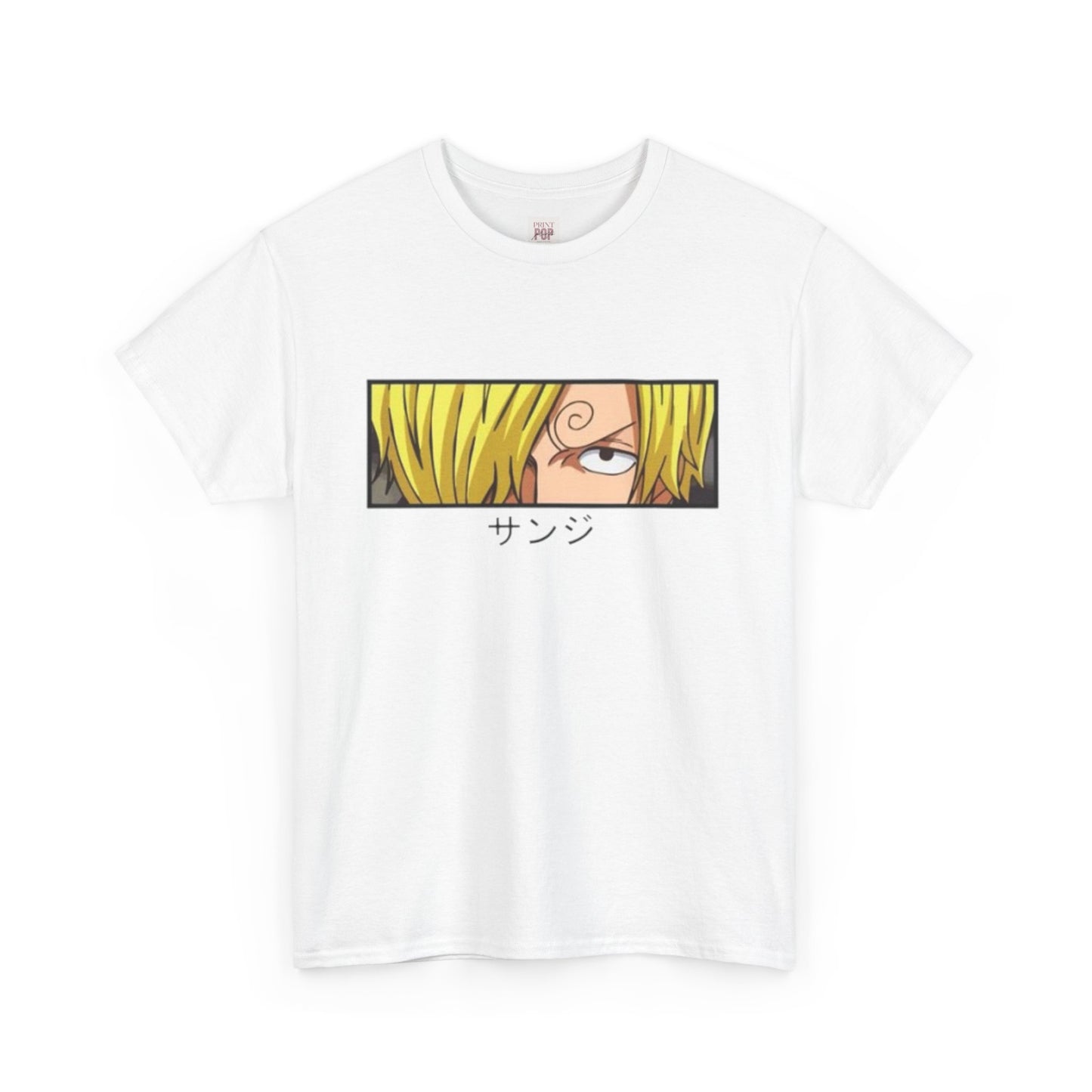 One Piece Sanji Unisex Heavy Cotton Tee - Vibrant and Stylish Design for Otaku Heads