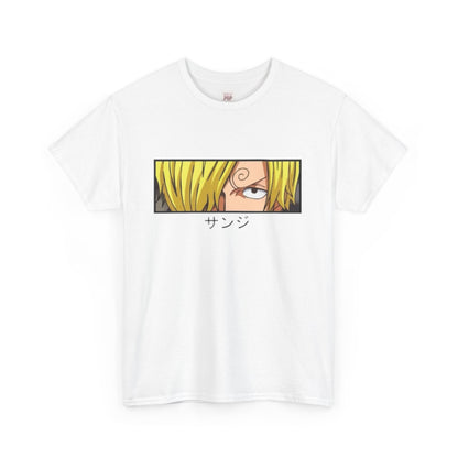 One Piece Sanji Unisex Heavy Cotton Tee - Vibrant and Stylish Design for Otaku Heads