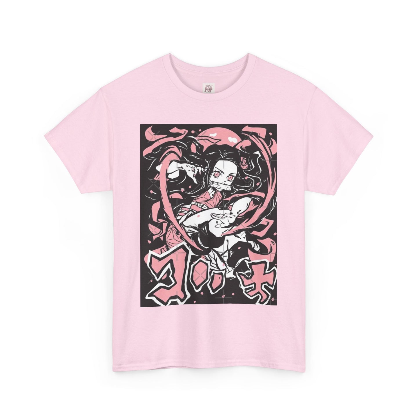 Demon Slayer Nezuko Kamado Unisex Heavy Cotton Tee - Vibrant and Stylish Design for Otaku Heads