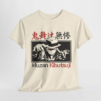 Demon Slayer Muzan Kibutsuji Unisex Heavy Cotton Tee - Vibrant and Stylish Design for Otaku Heads