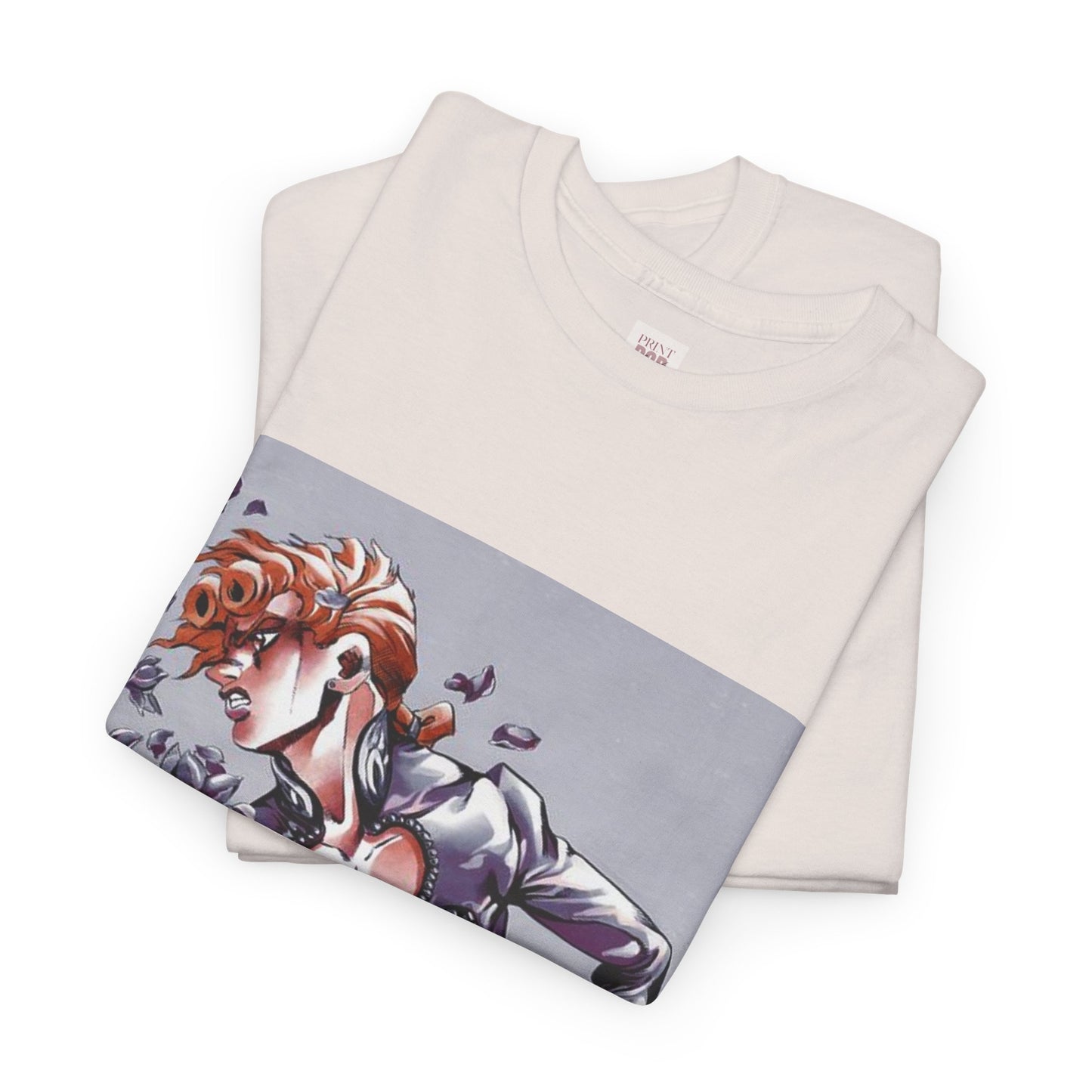 Jojo's Bizarre Adventure Giorno Giovanna Unisex Heavy Cotton Tee - Vibrant and Stylish Design for Otaku Heads