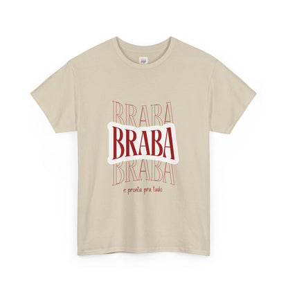 Braba Unisex Heavy Cotton Tee - Casual Statement Shirt for Everyday Wear