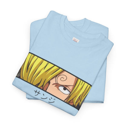 One Piece Sanji Unisex Heavy Cotton Tee - Vibrant and Stylish Design for Otaku Heads