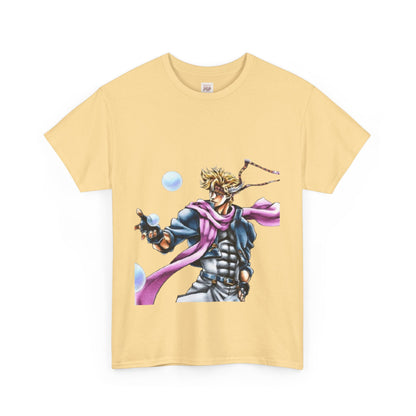 Jojo's Bizarre Adventure Caesar A. Zeppeli Unisex Heavy Cotton Tee - Vibrant and Stylish Design for Otaku Heads