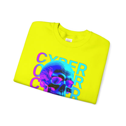 Cyberpunk Skull Unisex Crewneck Unisex Heavy Blend Premium and Comfortable Sweatshirt