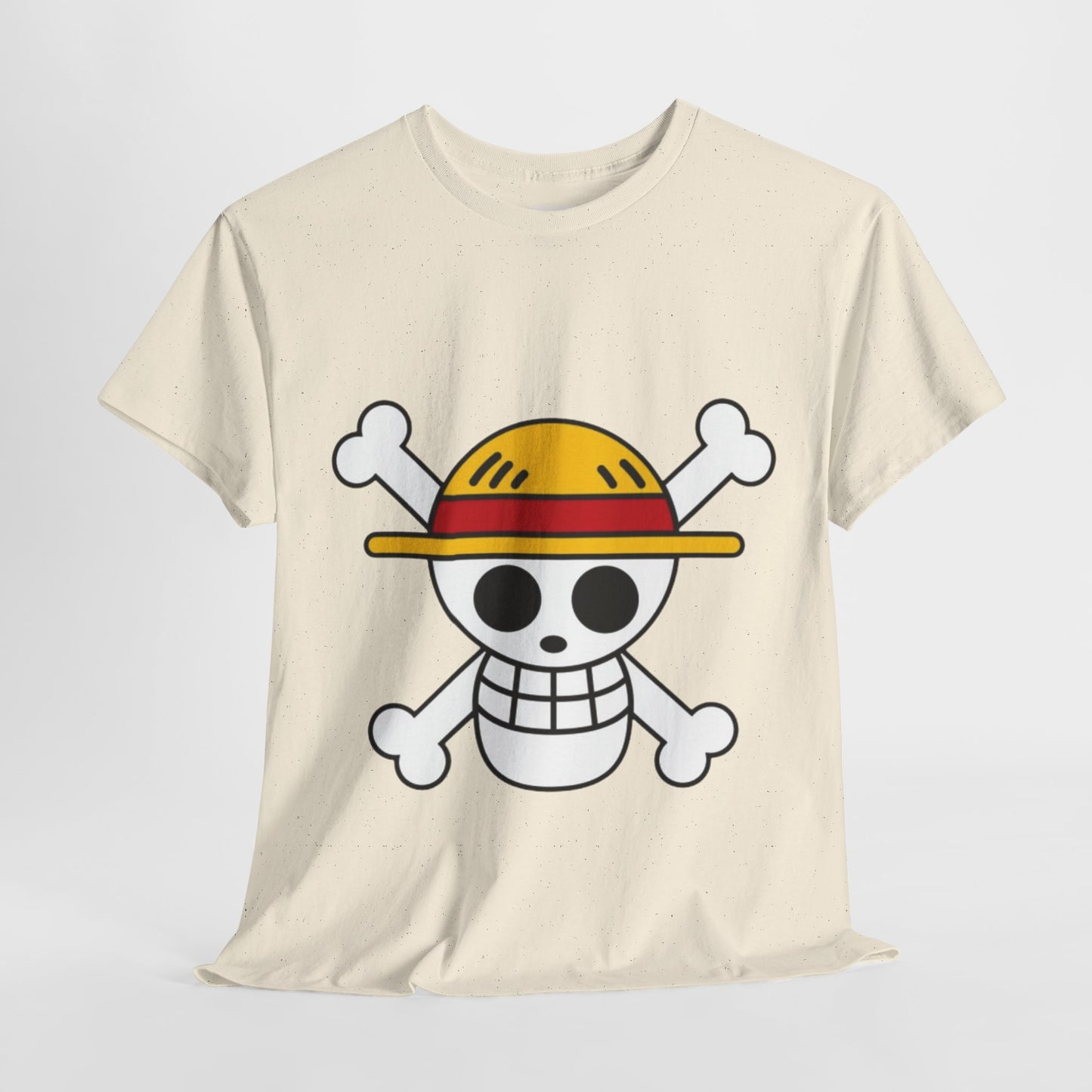 One Piece Logo Unisex Heavy Cotton Tee - Vibrant and Stylish Design for Otaku Heads