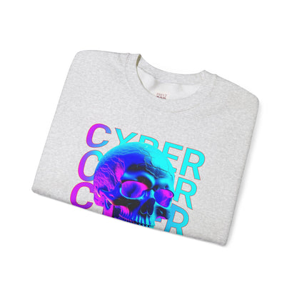 Cyberpunk Skull Unisex Crewneck Unisex Heavy Blend Premium and Comfortable Sweatshirt