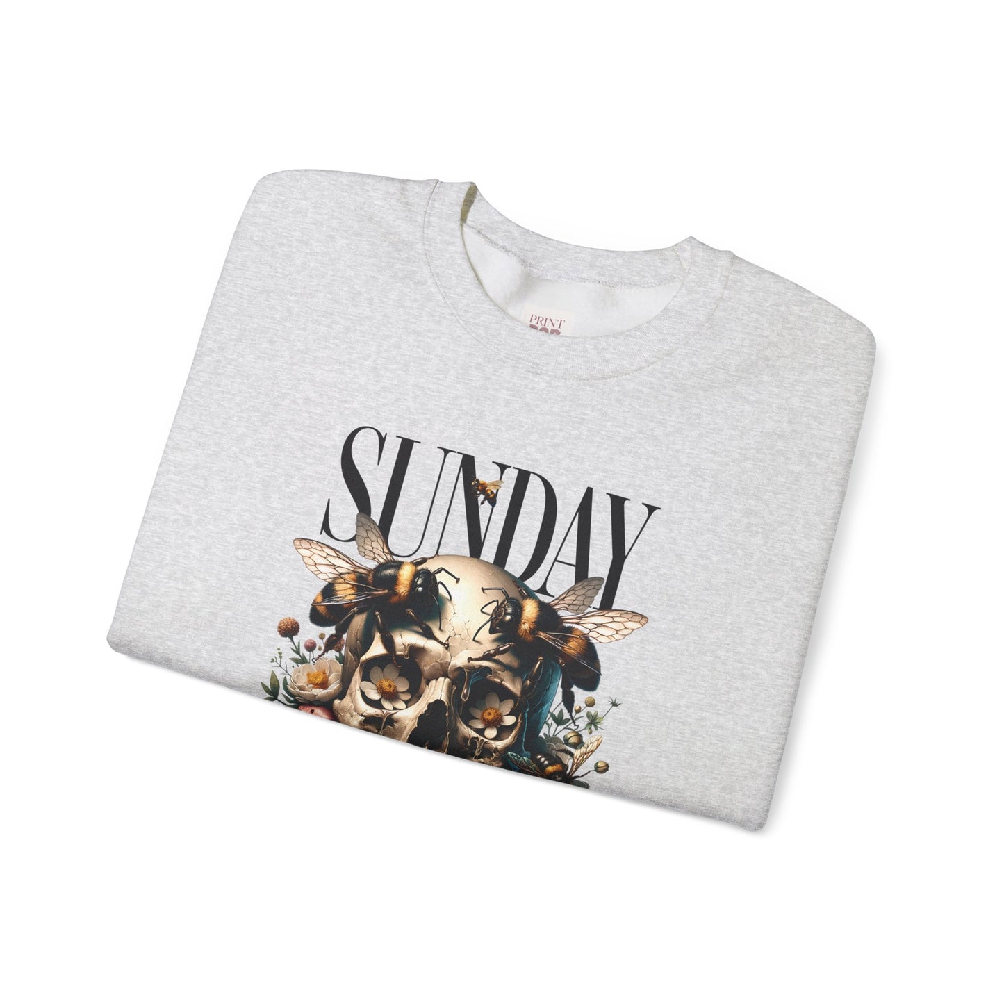 Skull Floral Art Crewneck Unisex Premium Heavy Blend Premium and Stylish Sweatshirt - Sunday Vibes