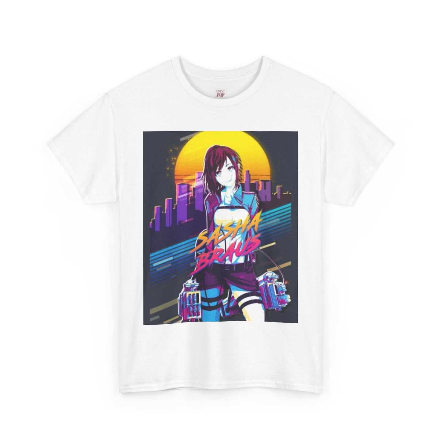 Attack On Titan Sasha Braus Unisex Heavy Cotton Tee - Vibrant and Stylish Design for Otaku Heads