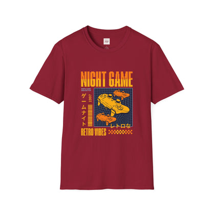 Night Game Retro Vibes Unisex Softstyle T-Shirt