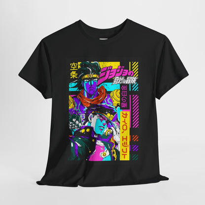 Jojo's Bizarre Adventure Unisex Heavy Cotton Tee - Vibrant and Stylish Design for Otaku Heads