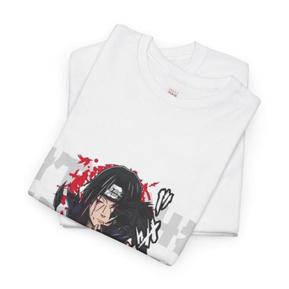 Naruto Shippuden Uchiha Itachi Unisex Heavy Cotton Tee - Vibrant and Stylish Design for Otaku Heads