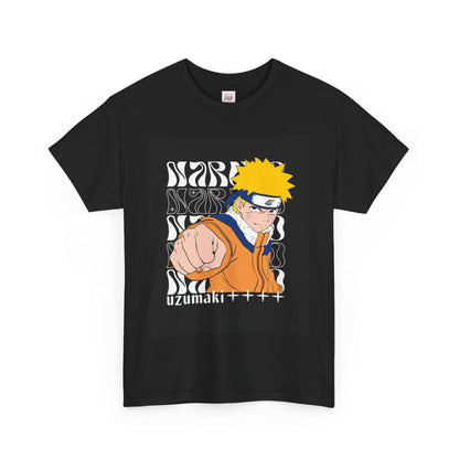 Naruto Shippuden Uzumaki Naruto Unisex Heavy Cotton Tee - Vibrant and Stylish Design for Otaku Heads