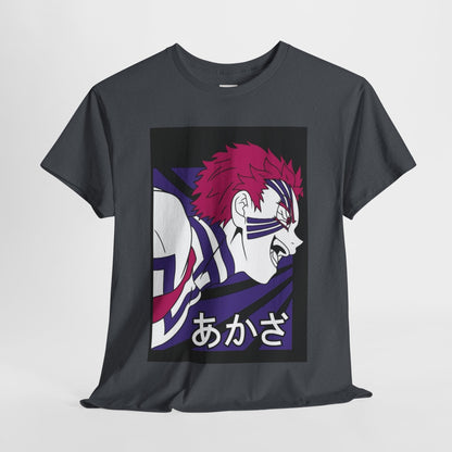 Demon Slayer Akaza Unisex Heavy Cotton Tee - Vibrant and Stylish Design for Otaku Heads