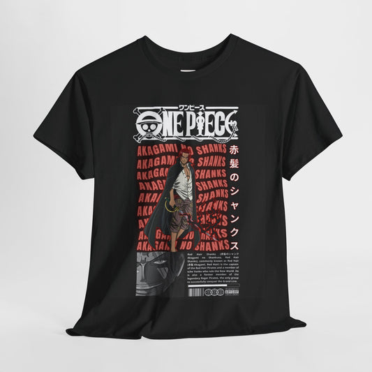 One Piece Shanks Unisex Heavy Cotton Tee - Vibrant and Stylish Design for Otaku Heads