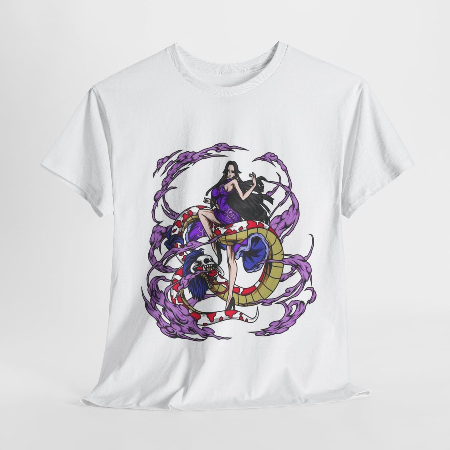 One Piece Boa Hancock Unisex Heavy Cotton Tee - Vibrant and Stylish Design for Otaku Heads