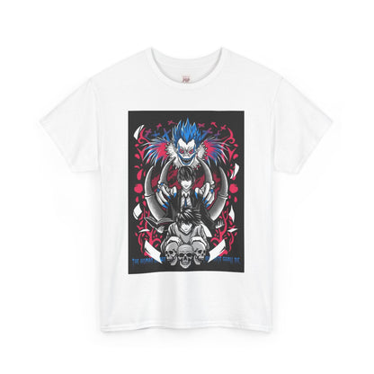 Death Note Unisex Heavy Cotton Tee - Vibrant and Stylish Design for Otaku Heads