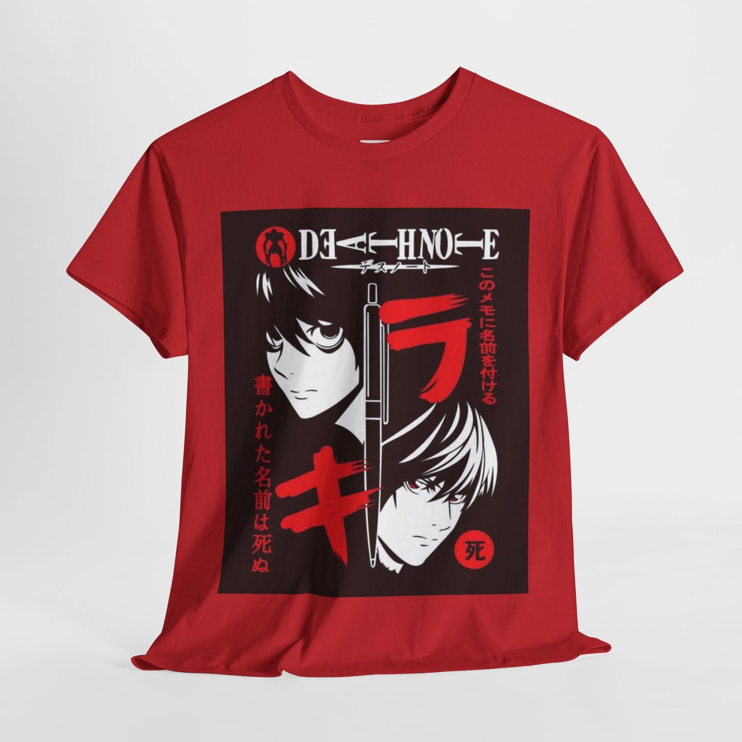 Death Note L Lawliet Unisex Heavy Cotton Tee - Vibrant and Stylish Design for Otaku Heads