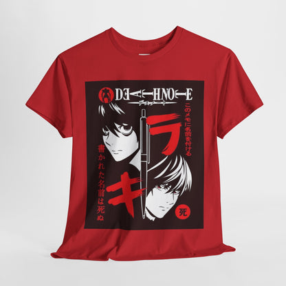 Death Note L Lawliet Unisex Heavy Cotton Tee - Vibrant and Stylish Design for Otaku Heads