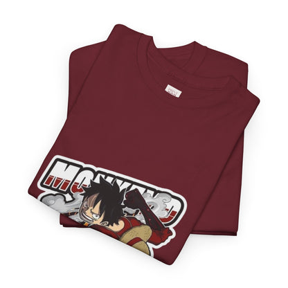 One Piece Luffy Unisex Heavy Cotton Tee - Vibrant and Stylish Design for Otaku Heads