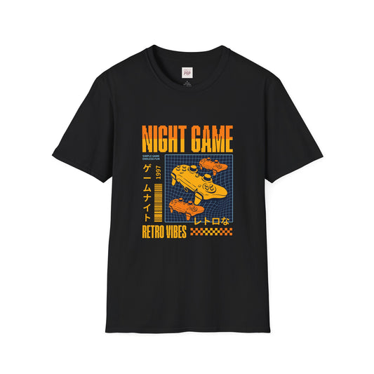 Night Game Retro Vibes Unisex Softstyle T-Shirt