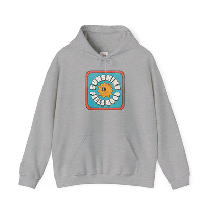 Sunshine Feels Good Unisex Heavy Blend Hoodie for Cozy Days - Stylish and Premium