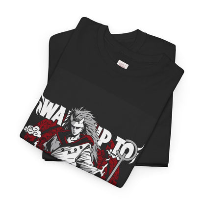 Naruto Shippuden Uchiha Madara Unisex Heavy Cotton Tee - Vibrant and Stylish Design for Otaku Heads