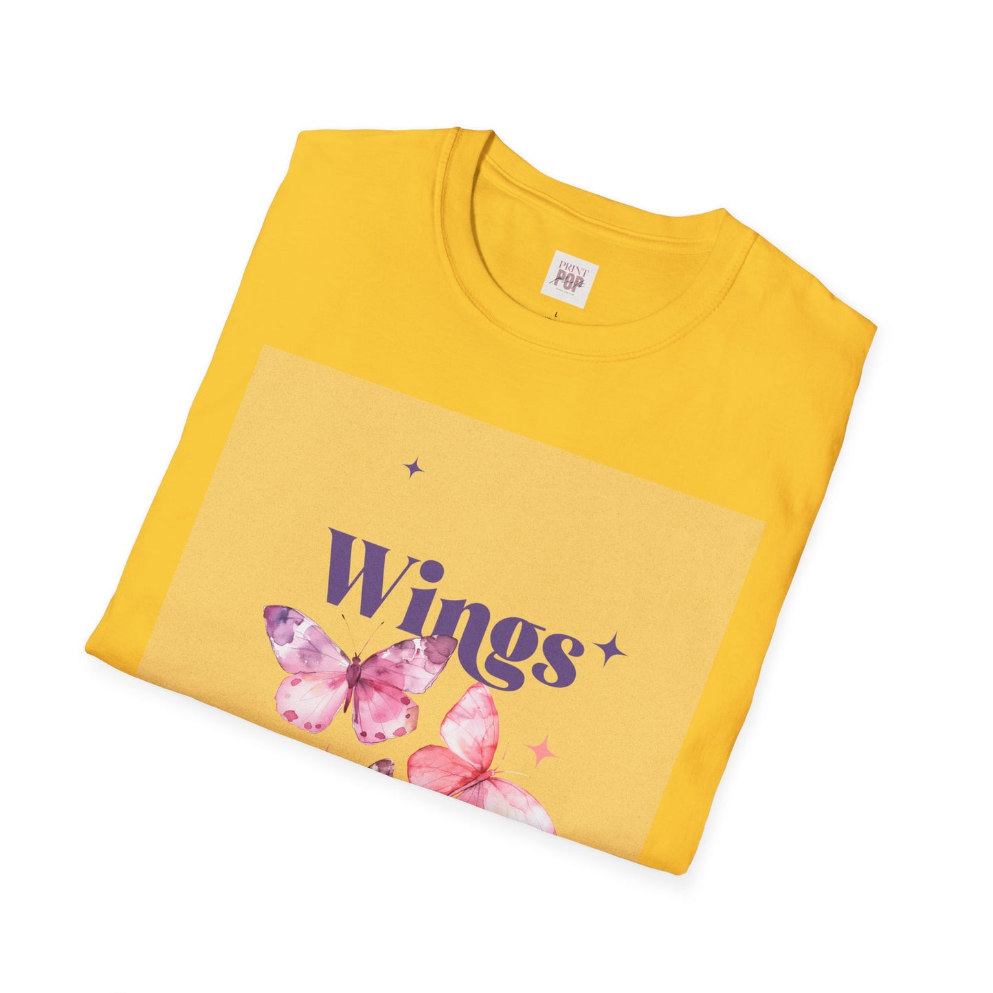 Wings Butterfly Unisex Softstyle T-Shirt - Dreamy Fashion for Nature Lovers