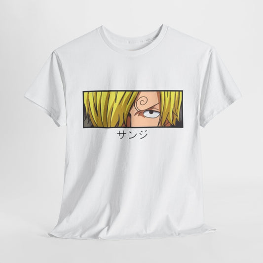 One Piece Sanji Unisex Heavy Cotton Tee - Vibrant and Stylish Design for Otaku Heads