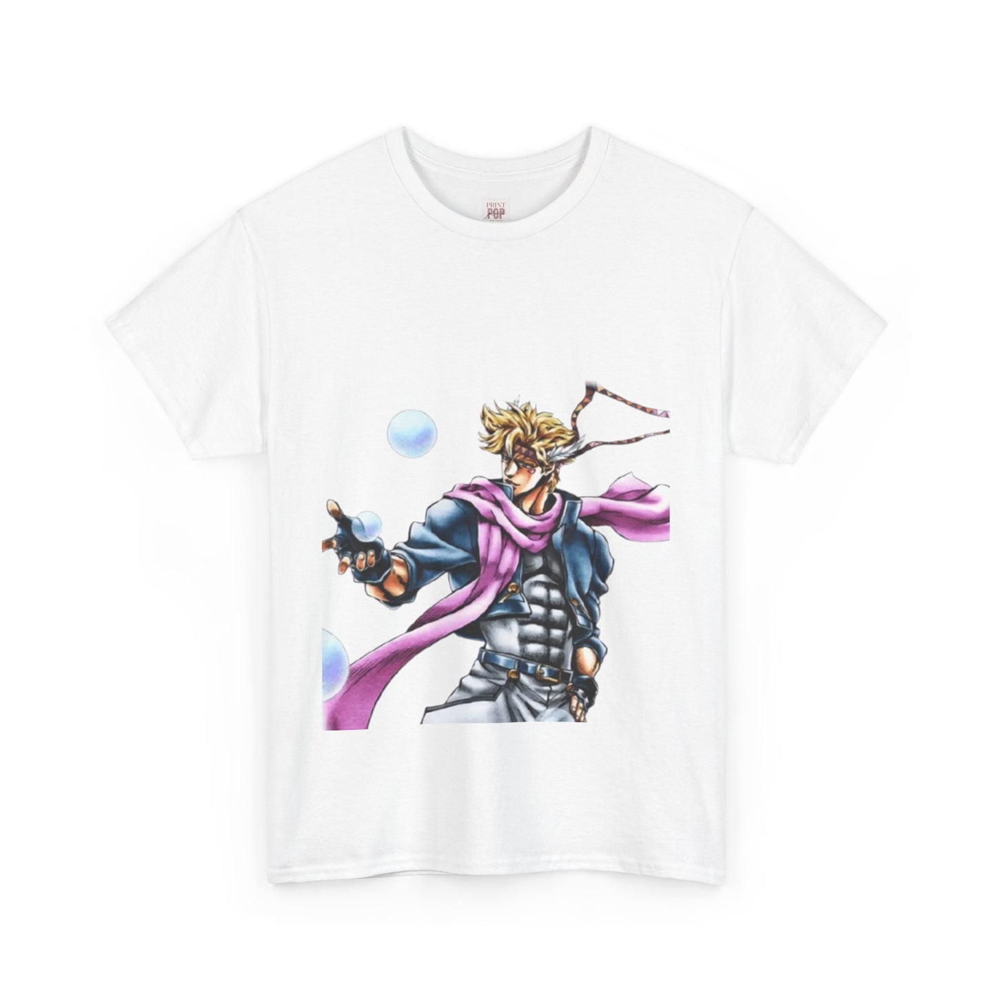 Jojo's Bizarre Adventure Caesar A. Zeppeli Unisex Heavy Cotton Tee - Vibrant and Stylish Design for Otaku Heads