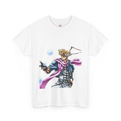 Jojo's Bizarre Adventure Caesar A. Zeppeli Unisex Heavy Cotton Tee - Vibrant and Stylish Design for Otaku Heads