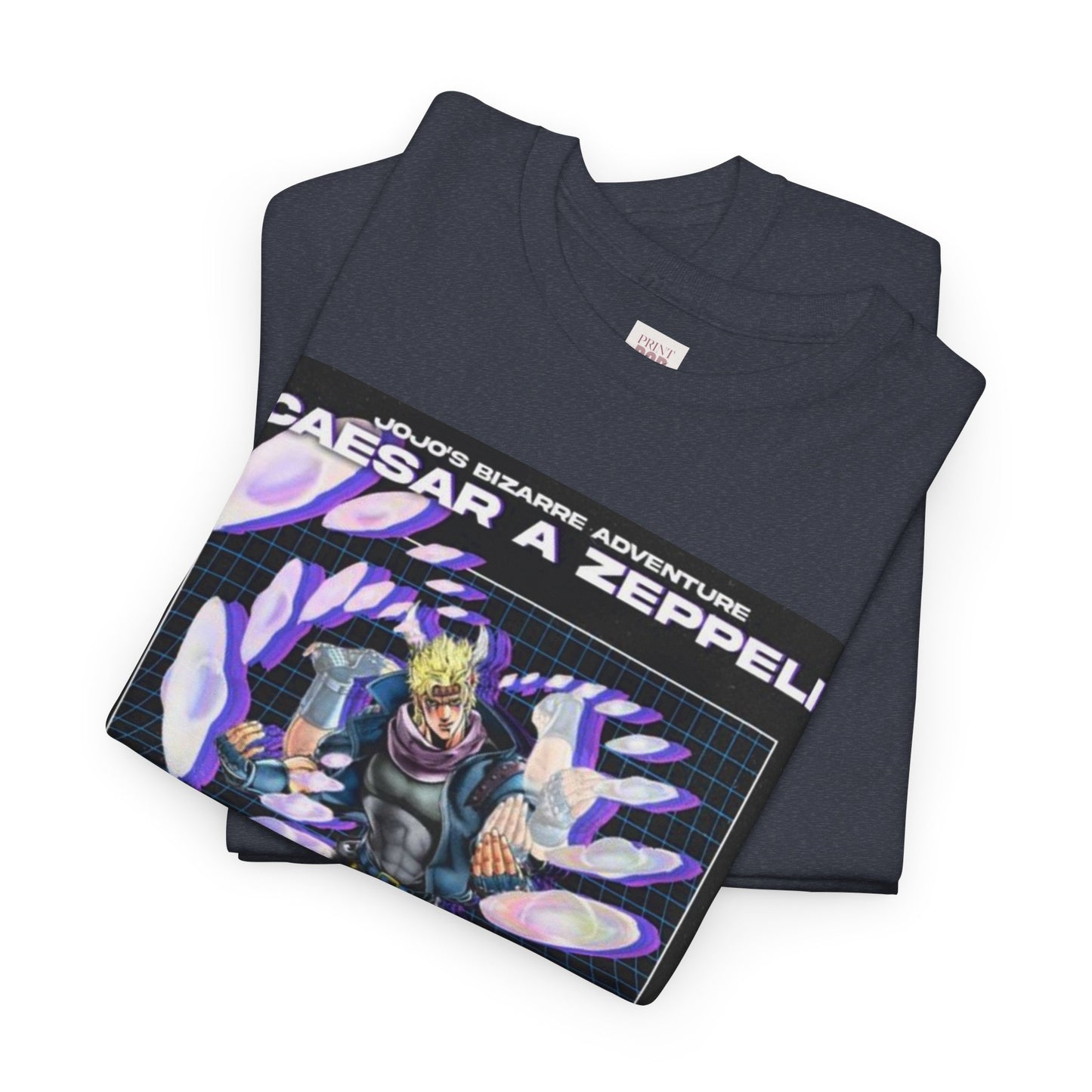 Jojo's Bizarre Adventure Caesar A. Zeppeli Unisex Heavy Cotton Tee - Vibrant and Stylish Design for Otaku Heads