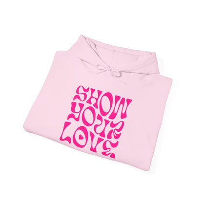 Show Your Love Quoted Unisex Heavy Blend Sweatshirt for Casual Comfort - Premium and Unique