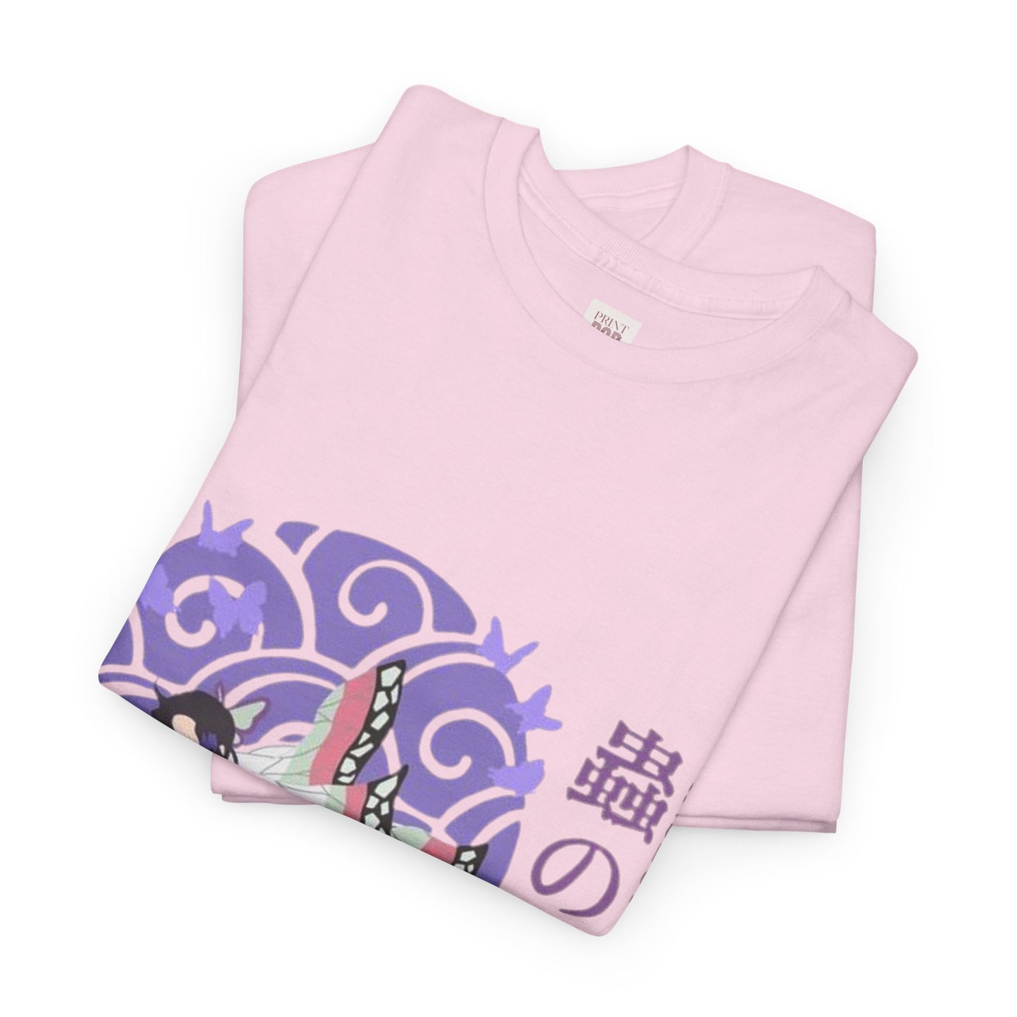 Demon Slayer Kocho Shinobu Unisex Heavy Cotton Tee - Vibrant and Stylish Design for Otaku Heads