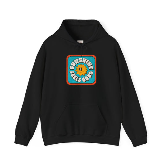 Sunshine Feels Good Unisex Heavy Blend Hoodie for Cozy Days - Stylish and Premium