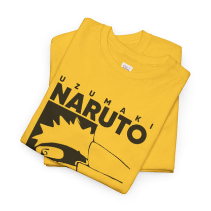 Naruto Shippuden Uzumaki Naruto Unisex Heavy Cotton Tee - Vibrant and Stylish Design for Otaku Heads