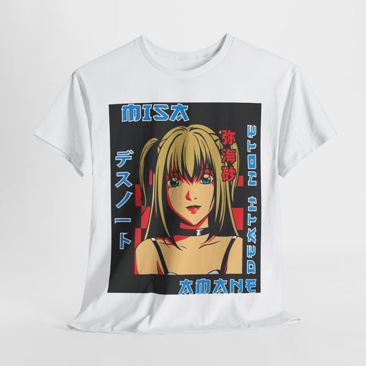 Death Note Misa Amane Unisex Heavy Cotton Tee - Vibrant and Stylish Design for Otaku Heads