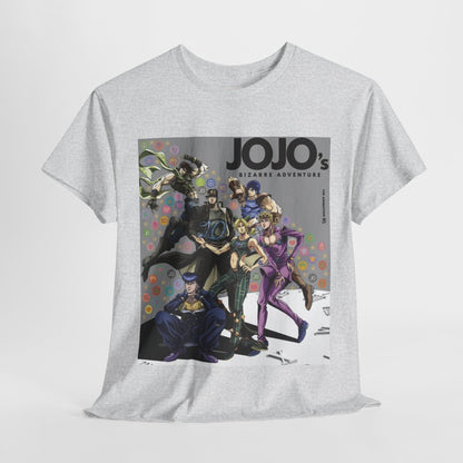 Jojo's Bizarre Adventure Unisex Heavy Cotton Tee - Vibrant and Stylish Design for Otaku Heads