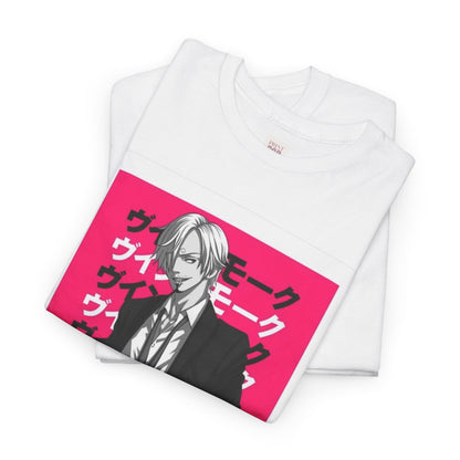 One Piece Sanji Unisex Heavy Cotton Tee - Vibrant and Stylish Design for Otaku Heads