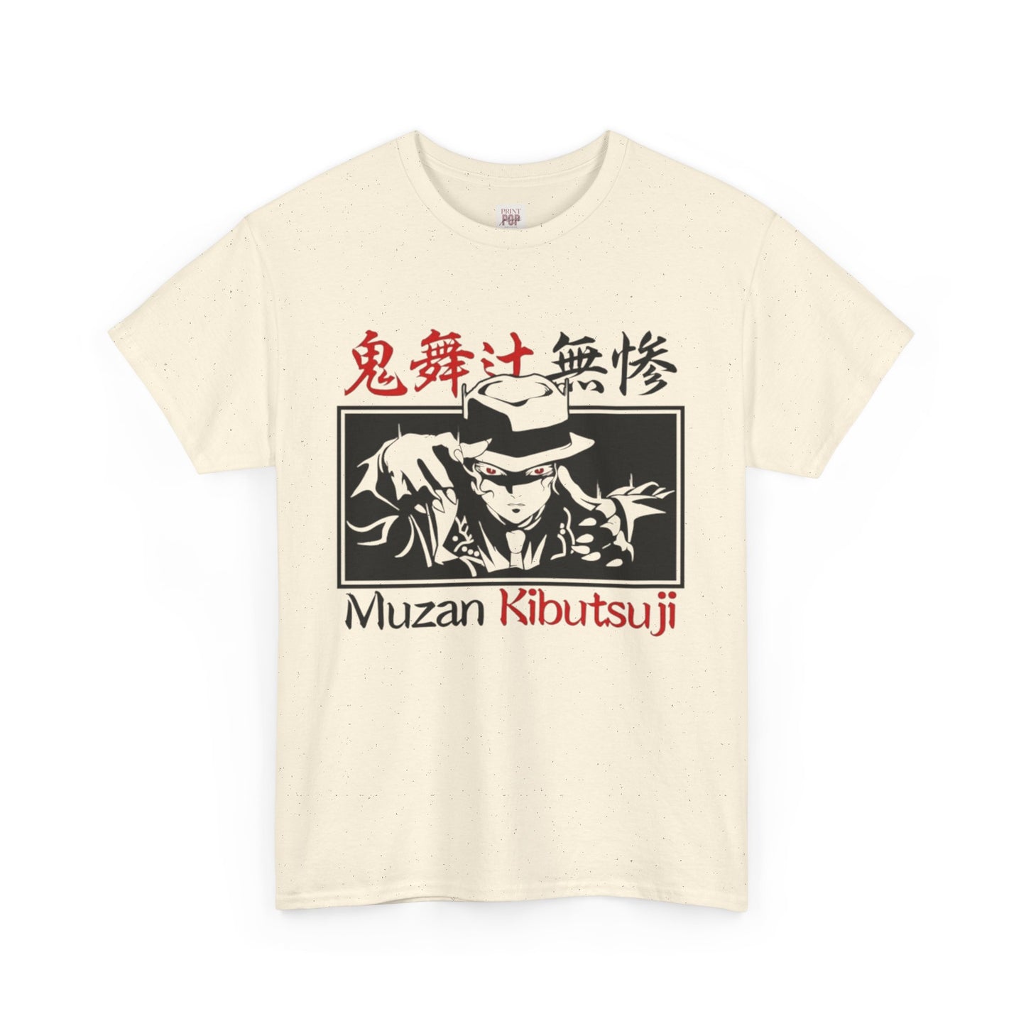 Demon Slayer Muzan Kibutsuji Unisex Heavy Cotton Tee - Vibrant and Stylish Design for Otaku Heads