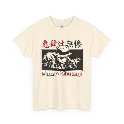 Demon Slayer Muzan Kibutsuji Unisex Heavy Cotton Tee - Vibrant and Stylish Design for Otaku Heads