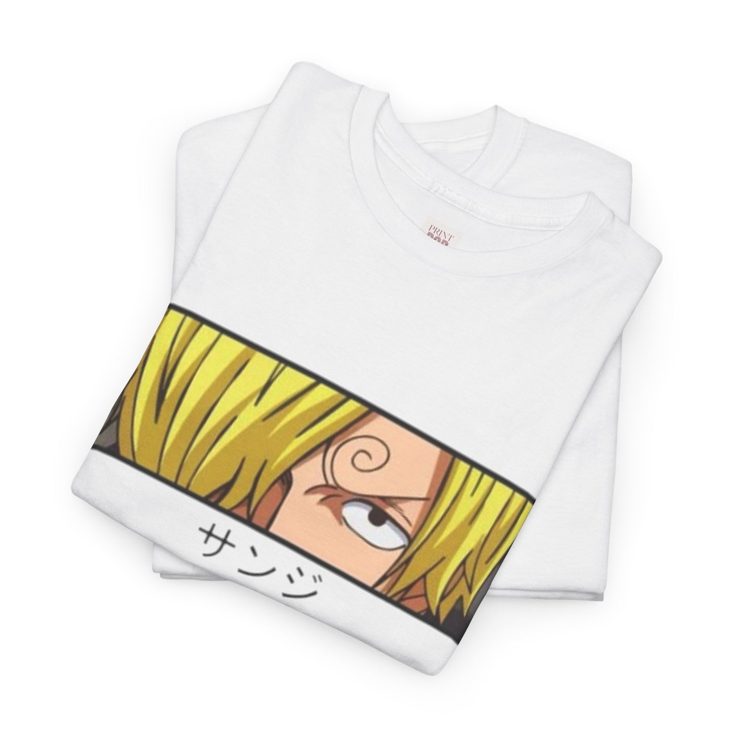 One Piece Sanji Unisex Heavy Cotton Tee - Vibrant and Stylish Design for Otaku Heads