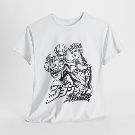 Jojo's Bizarre Adventure Giorno Giovanna Unisex Heavy Cotton Tee - Vibrant and Stylish Design for Otaku Heads