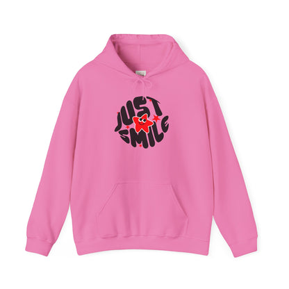 Just Smile Unisex Heavy Blend Premium Quality Hoodie| Feel-Good Casual Wear