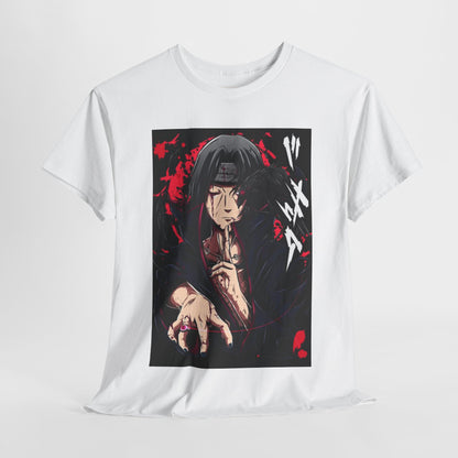 Naruto Shippuden Uchiha Itachi Unisex Heavy Cotton Tee - Vibrant and Stylish Design for Otaku Heads